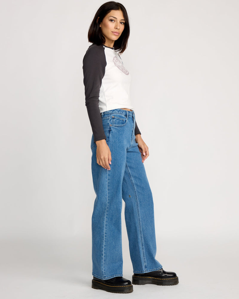 WOMEN'S STONED BOYFRIEND HIGH RISE JEANS